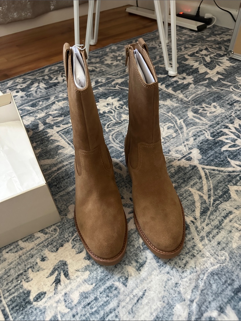 Dolce Vita Tan Suede Ankle Boots
